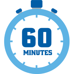 60 Minutes Clock Graphic